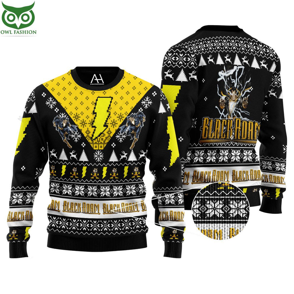Black Adam Premium Ugly Christmas Sweater