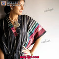 Black Kaftan Loungewear Shirt, Sleepwear, Beachwear, Christmas Gift With Plus Size