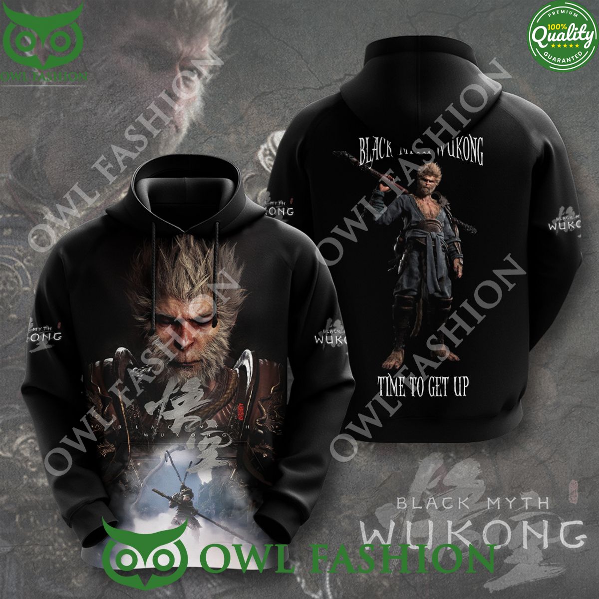 Black Myth Wukong Time to get up 3D t shirt