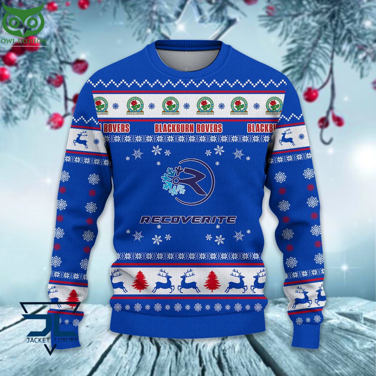 Blackburn Rovers EPL League Cup Ugly Sweater