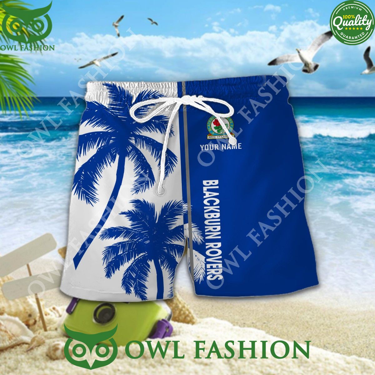 Blackburn Rovers League One EFL 2024 Limited Coconut Tree Custom Hawaiian Shirt