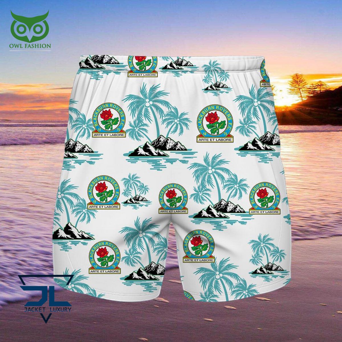 Blackburn Rovers Premier League Championship Hawaiian Shirt Shorts