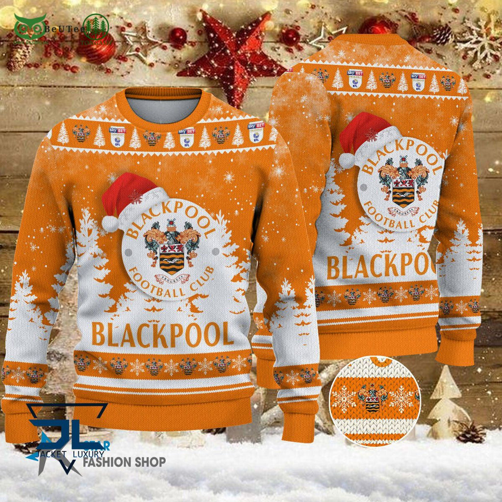 Blackpool F.C EFL English Football League Premium Ugly Sweater