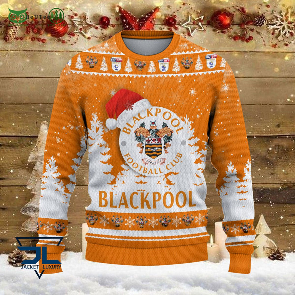Blackpool F.C EFL English Football League Premium Ugly Sweater