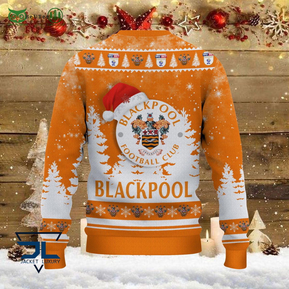Blackpool F.C EFL English Football League Premium Ugly Sweater