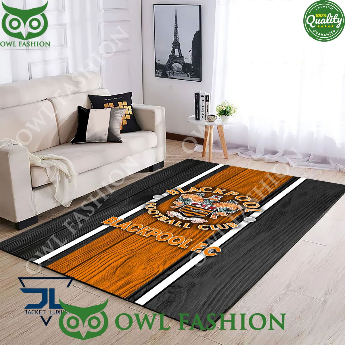Blackpool F.C EFL Football Rug Carpet Living Room