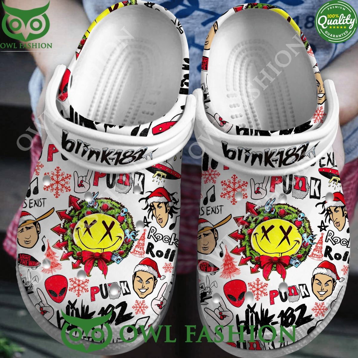 Blink Rock and Roll Punk all the small things Crocs