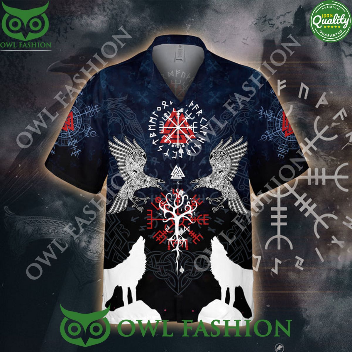 Blue Guardians of the North Vikings Hawaii Shirt