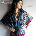 Blue Kaftan Dress Shirt, Loungewear, Sleepwear, Beachwear