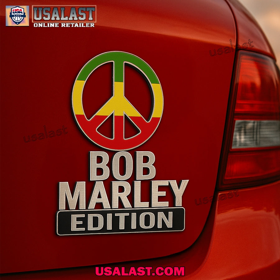 Bob Marley Custom 3D Car Badge Sticker