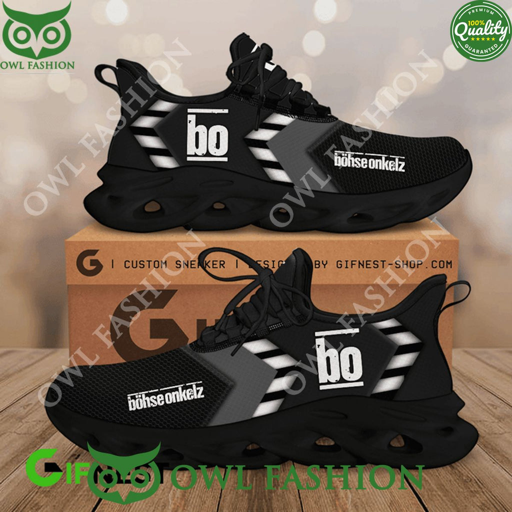 BOHSE ONKELZ Rock Band Black Max soul Shoes Limited