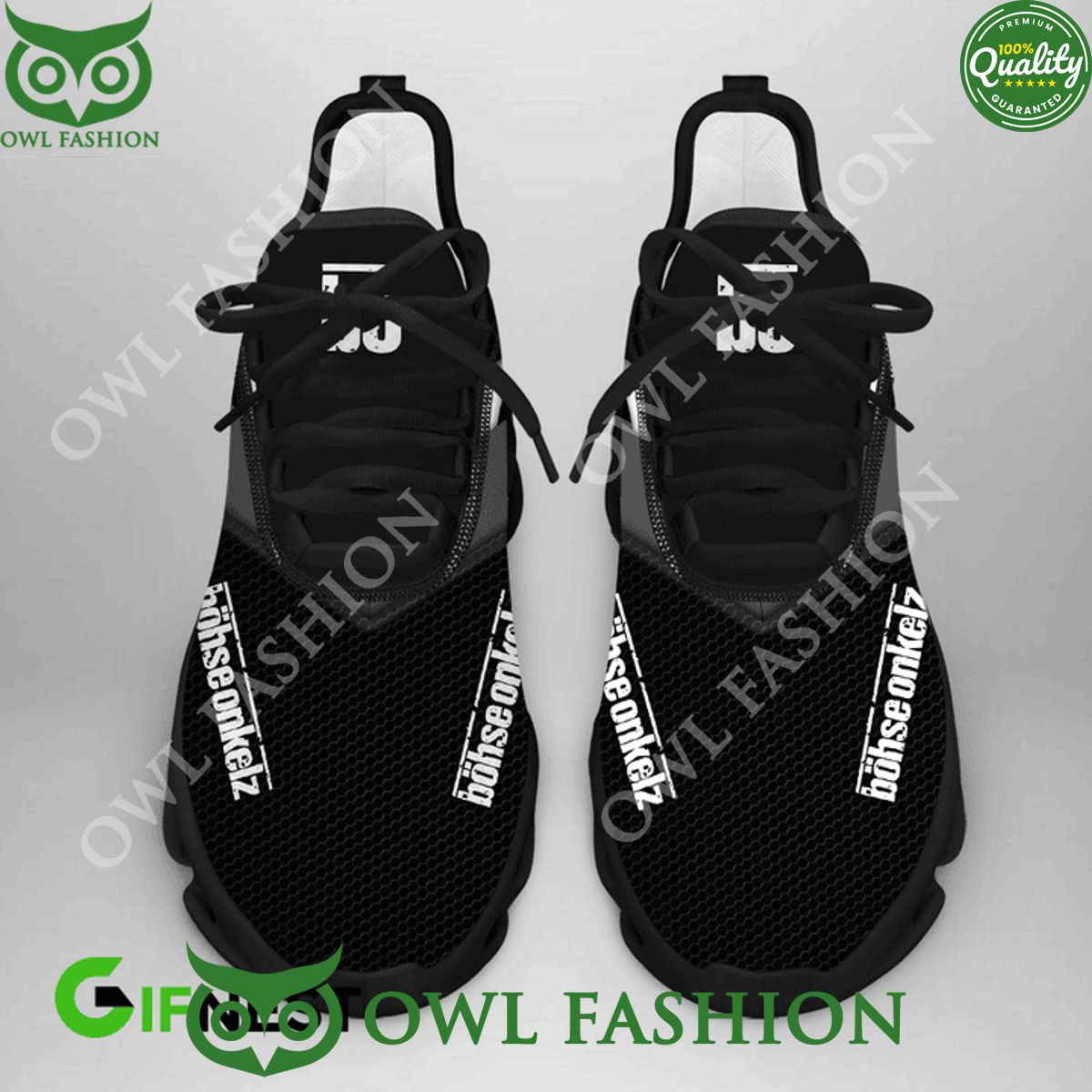 BOHSE ONKELZ Rock Band Black Max soul Shoes Limited