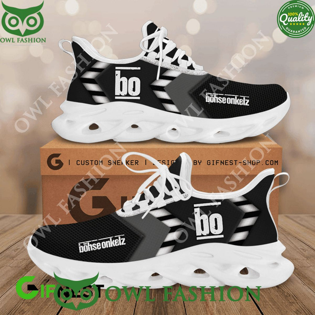 BOHSE ONKELZ Rock Band Black Max soul Shoes Limited