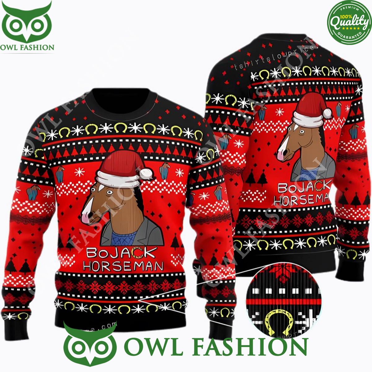 Bojack Horseman Comedy Ugly Christmas Sweater Jumper