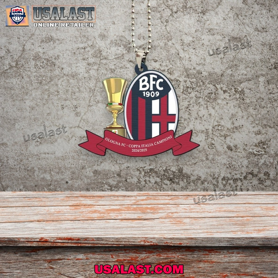 Bologna FC 1909 Coppa Italia Campioni 2025 Hanging Ornament