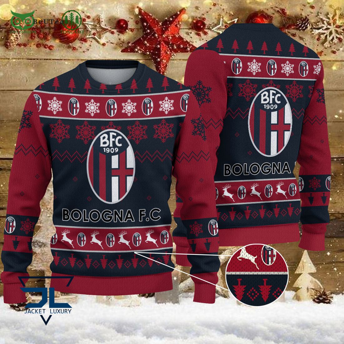Bologna Fc 1909 Lega Serie A Champion Ugly Sweater