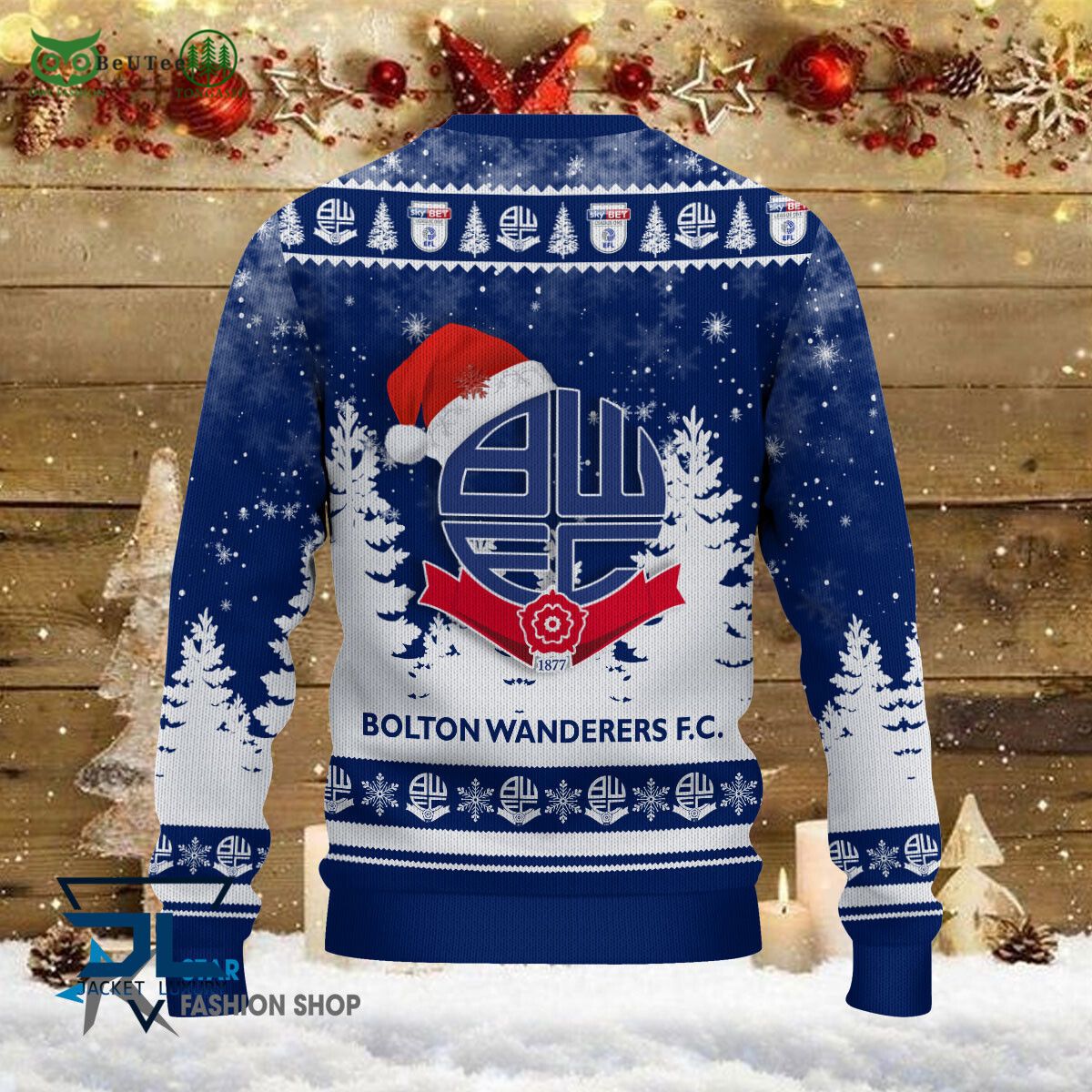 Bolton Wanderers EFL English Football League Champions Ugly Sweater