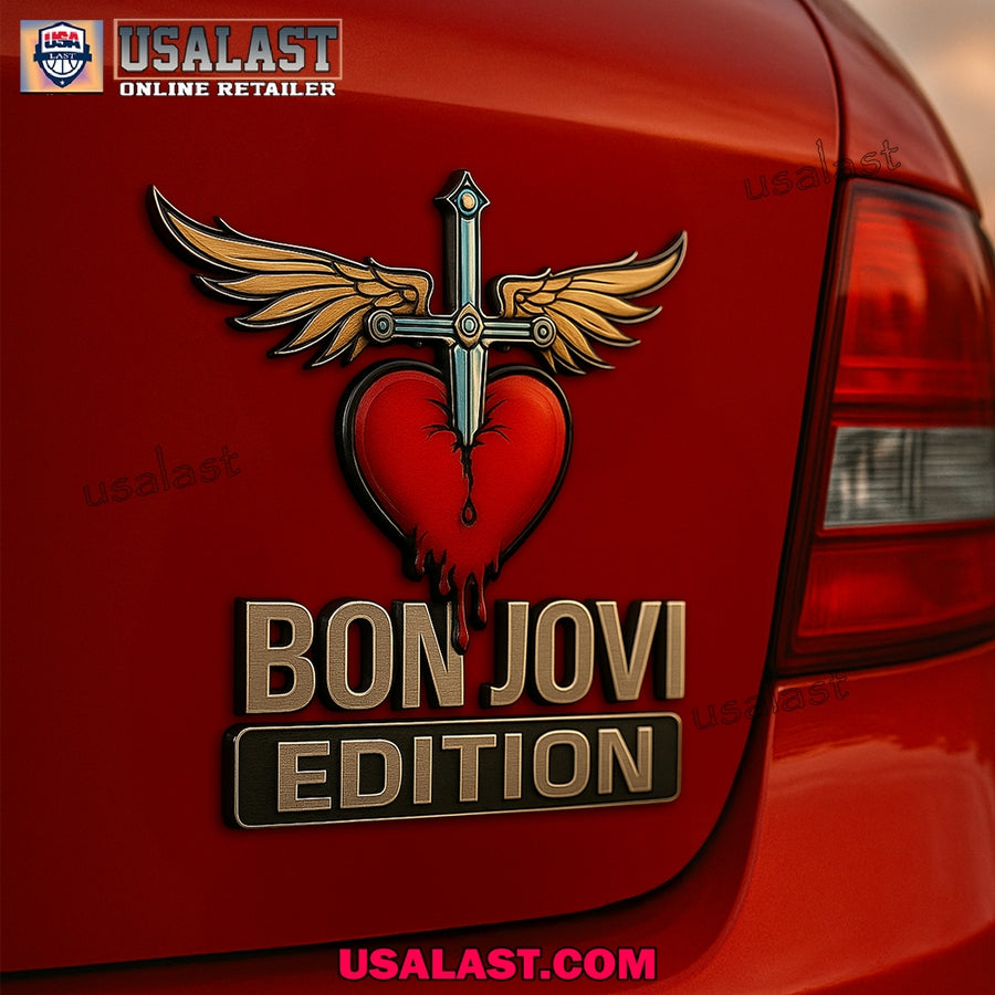 Bon Jovi Custom 3D Car Badge Sticker