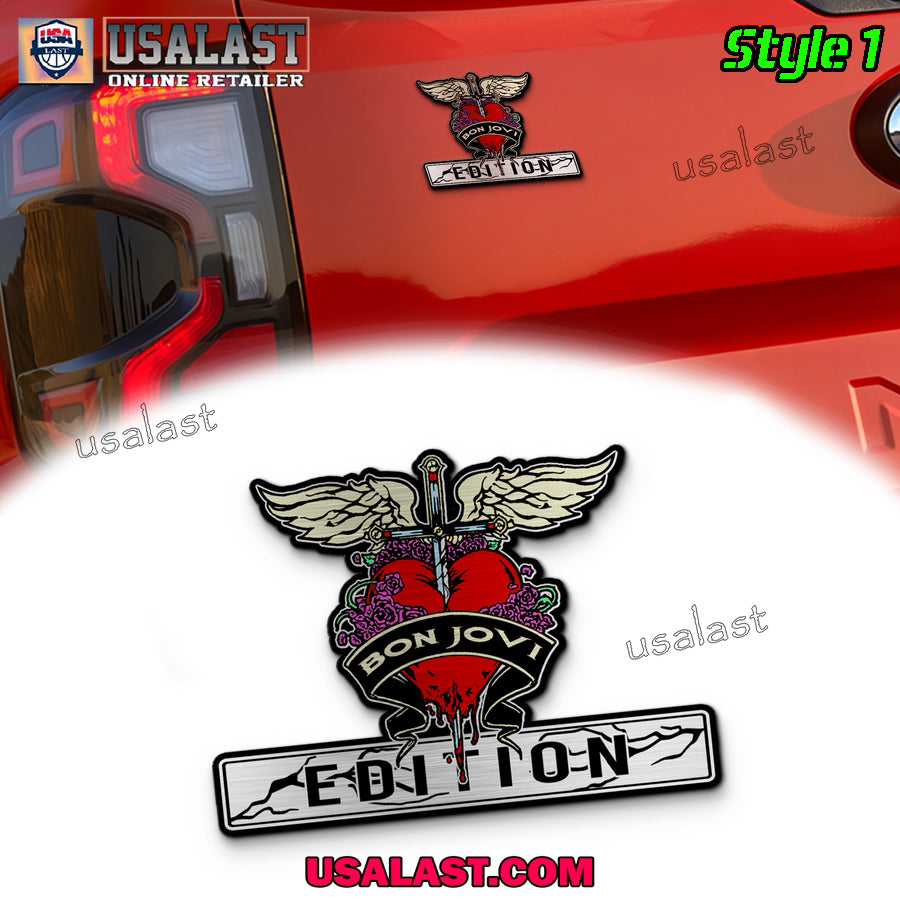 Bon Jovi Edition 3D Engraved Car Emblem