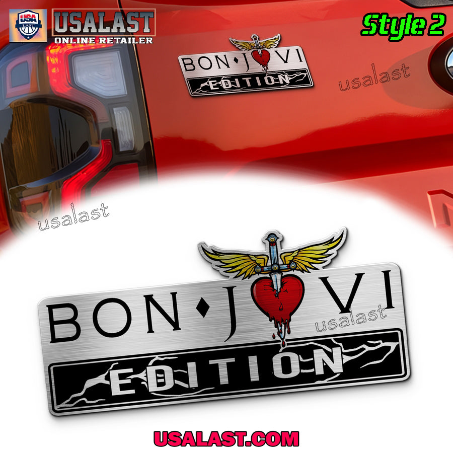 Bon Jovi Edition 3D Engraved Car Emblem