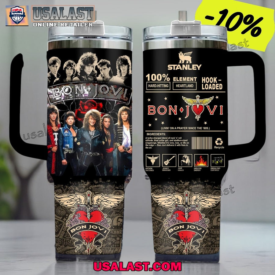 Bon Jovi Inspired Stanley 40oz Tumbler