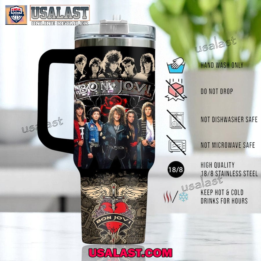 Bon Jovi Inspired Stanley 40oz Tumbler
