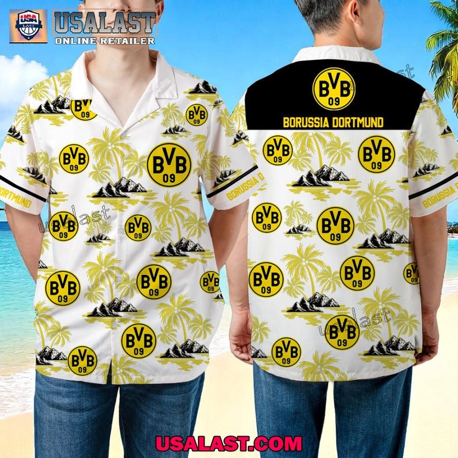 Borussia Dortmund Summer Hawaiian Shirt Outfit 2025