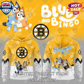 Boston Bruins NHL Bluey and Bingo Hoodie