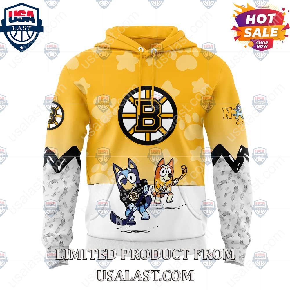 Boston Bruins NHL Bluey and Bingo Hoodie
