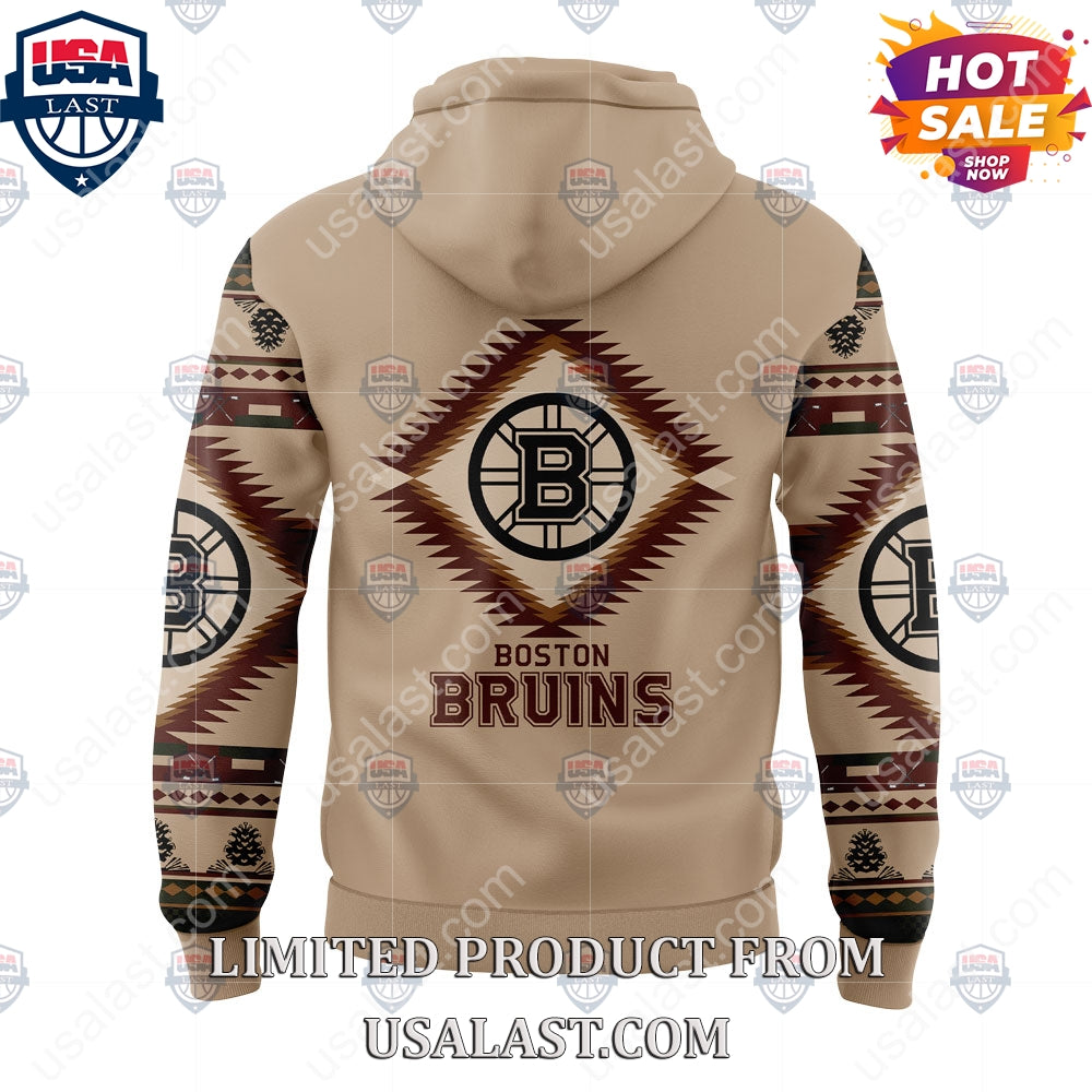 Boston Bruins NHL Native American Heritage Month Hoodie