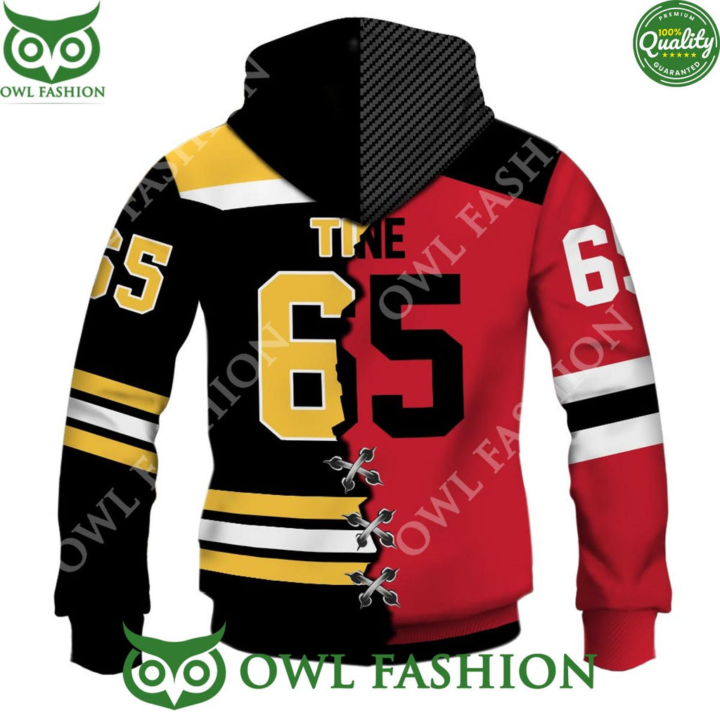 Boston Bruins NHL x AHL Utica Comets Hockey Design For Dan Bruce printed hoodie Customize
