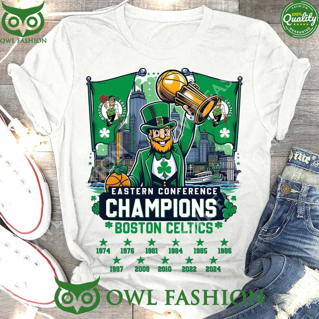 Boston Celtics Eastern Conference Champions Logo 2D t Shirt