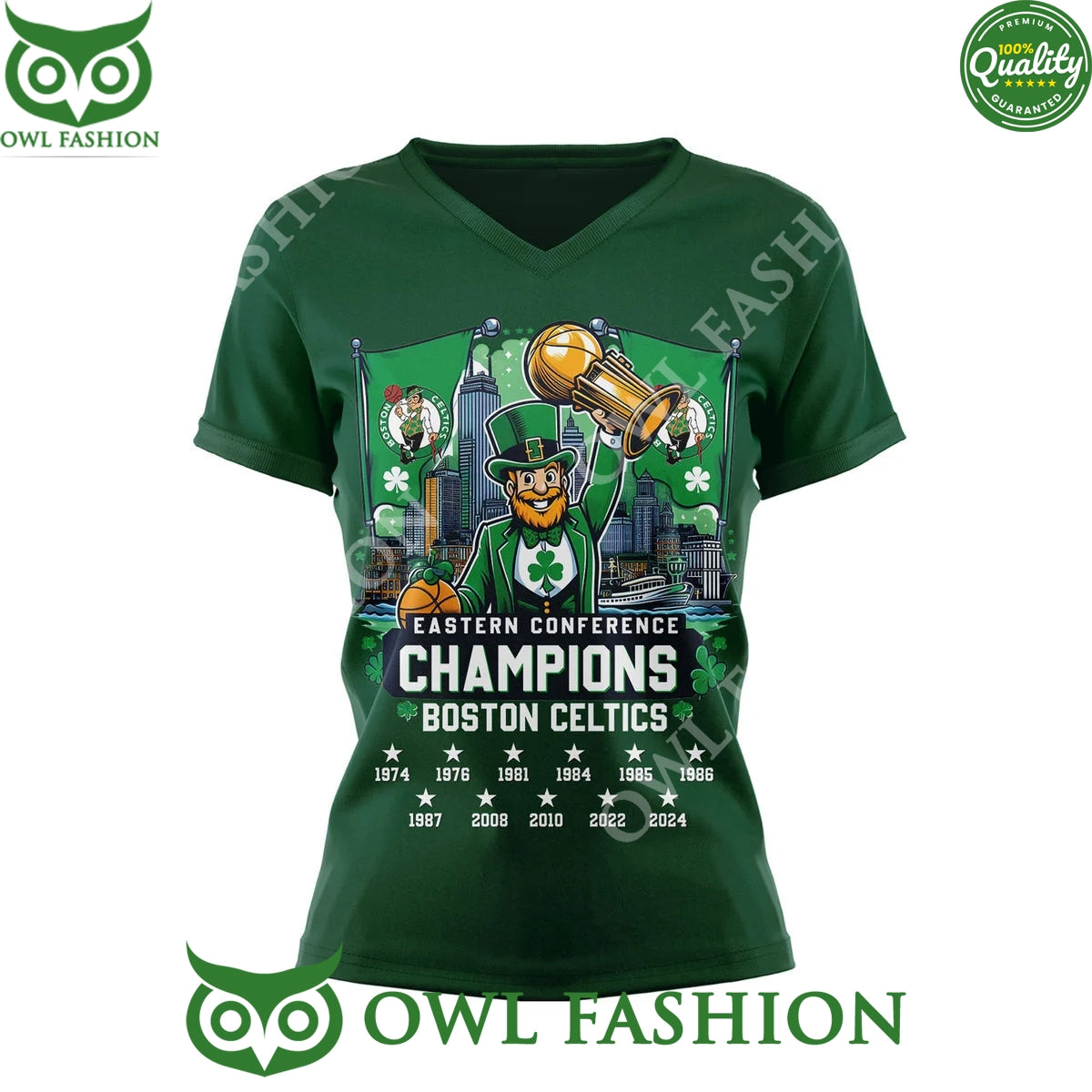 Boston Celtics Eastern Conference Champions Logo 2D t Shirt