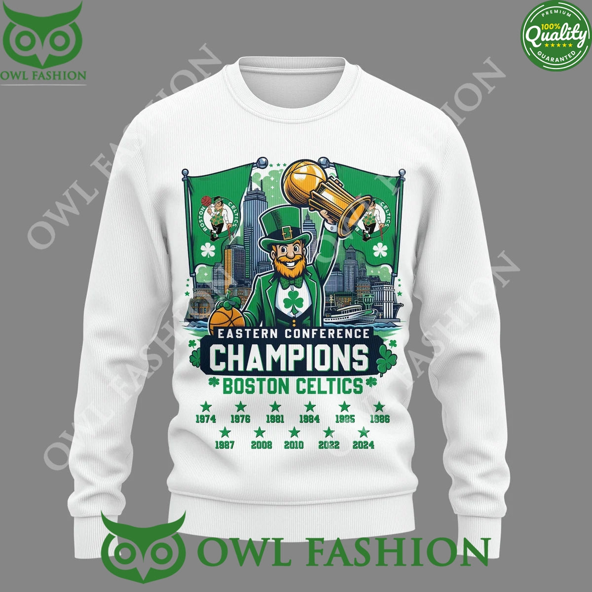 Boston Celtics Eastern Conference Champions Logo 2D t Shirt