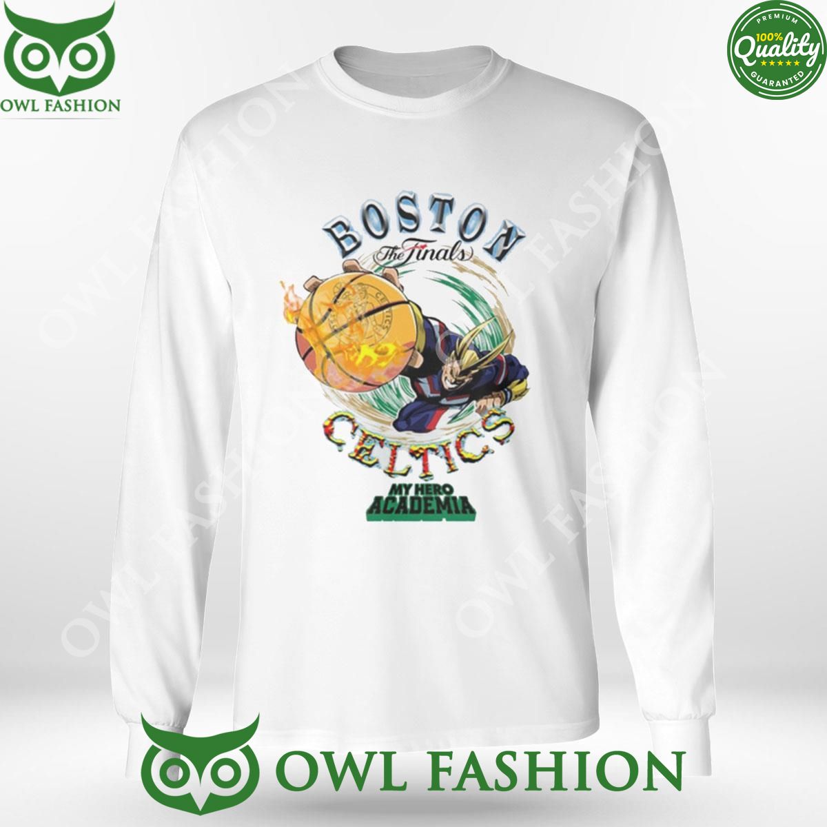 Boston Celtics Hyperfly 2024 Nba Final X My Hero Academia 2D Shirt