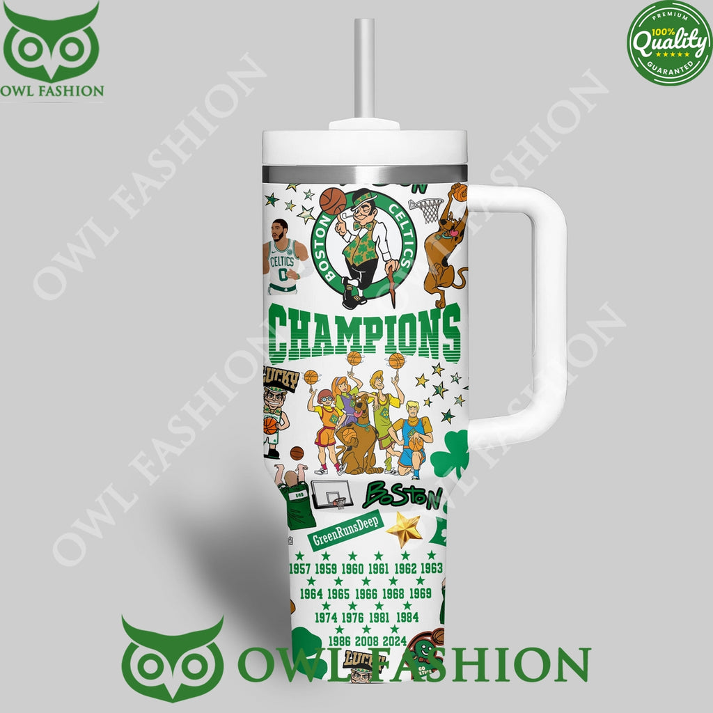 Boston Celtics Slam Dunk Champions Black Tumbler Cup