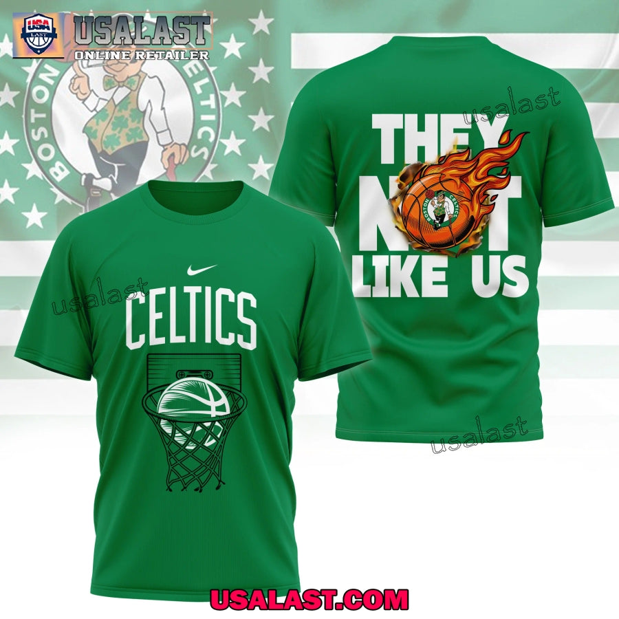 Boston Celtics They Not Like Us 3D Shirt