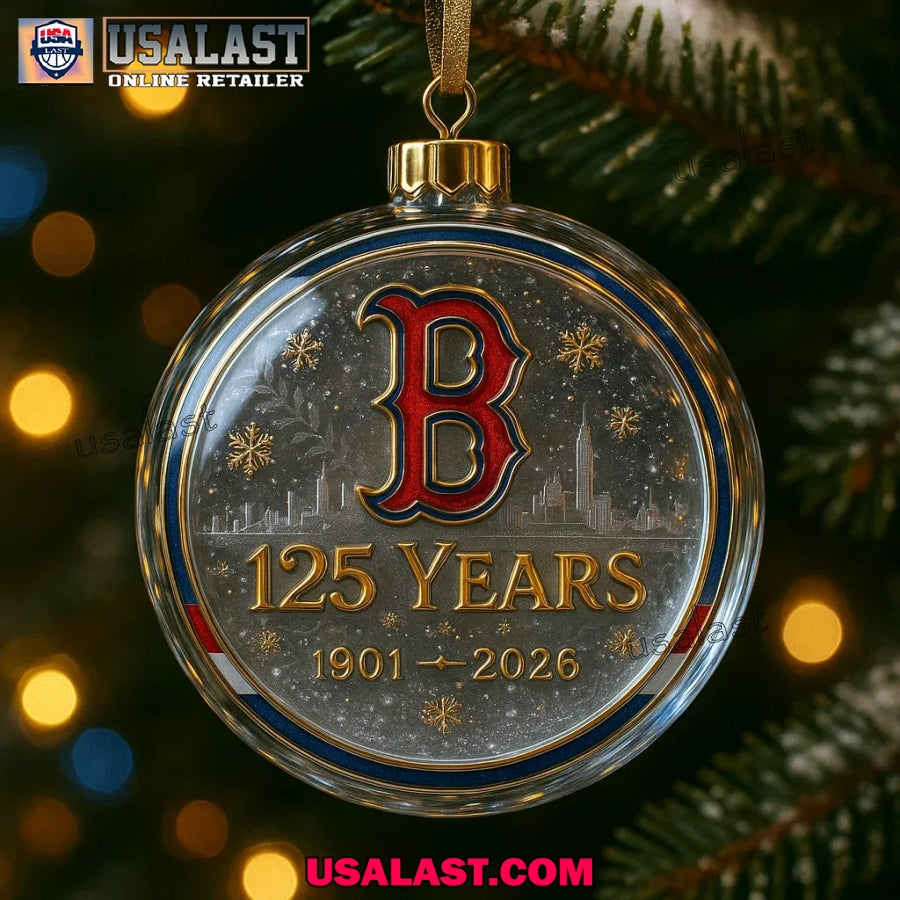 Boston Red Sox 125th Anniversary Christmas Ornament