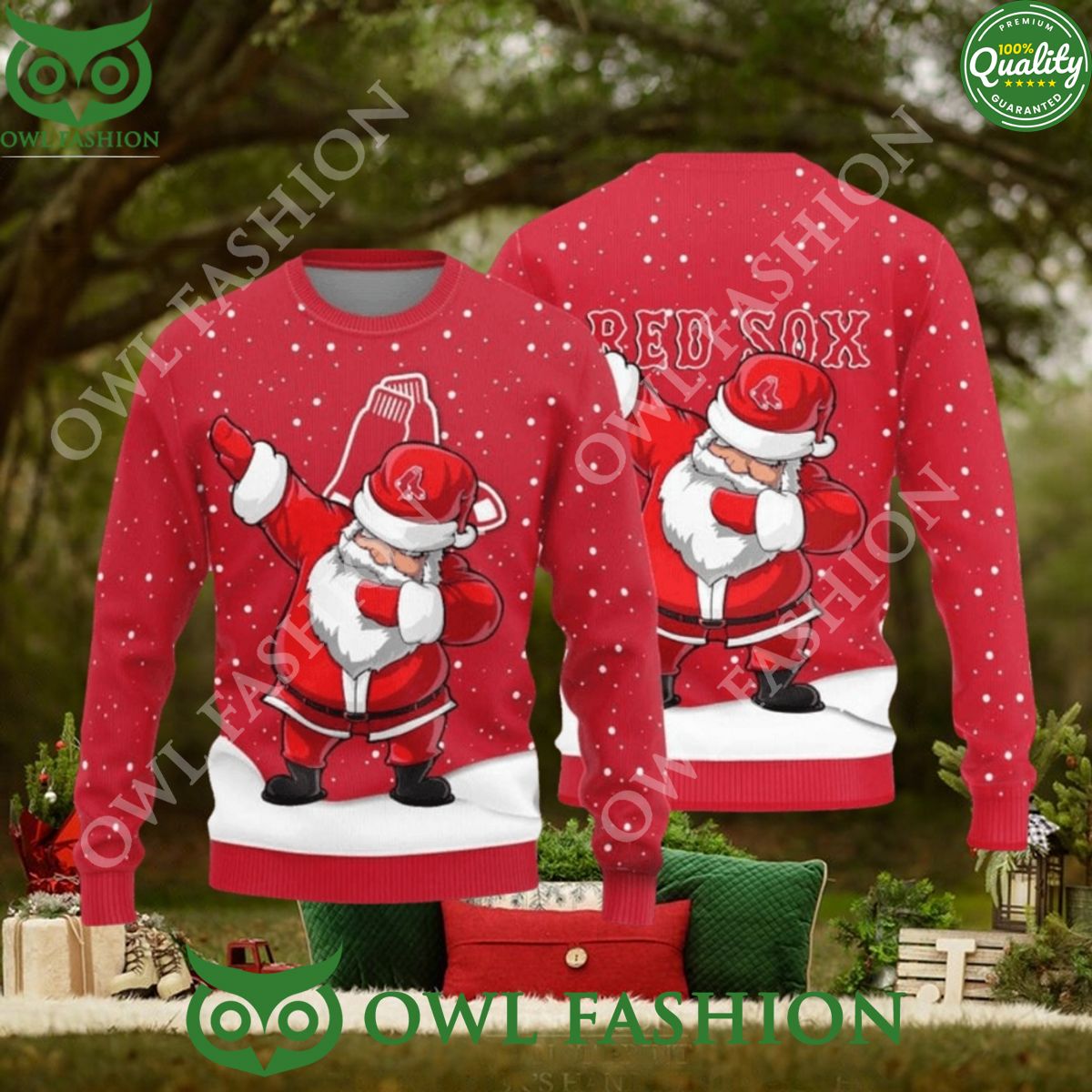 Boston Red Sox Dab Santa New Style Sweater Jumper