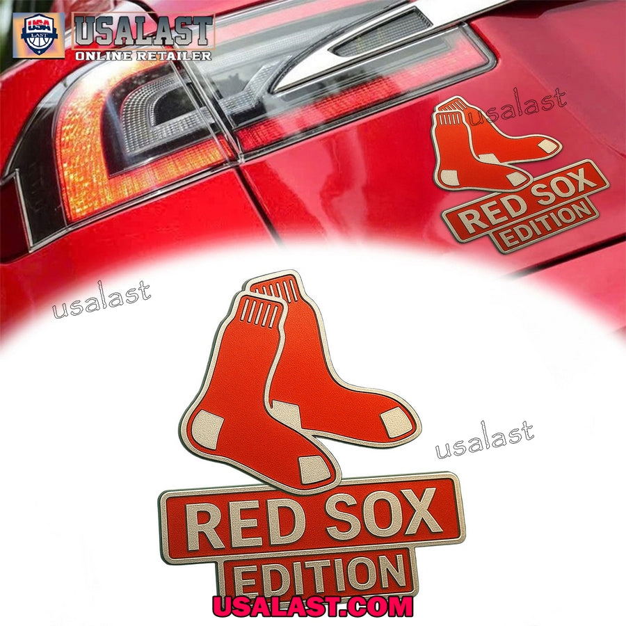 Boston Red Sox Premium Car Emblem Custom 3D Badge