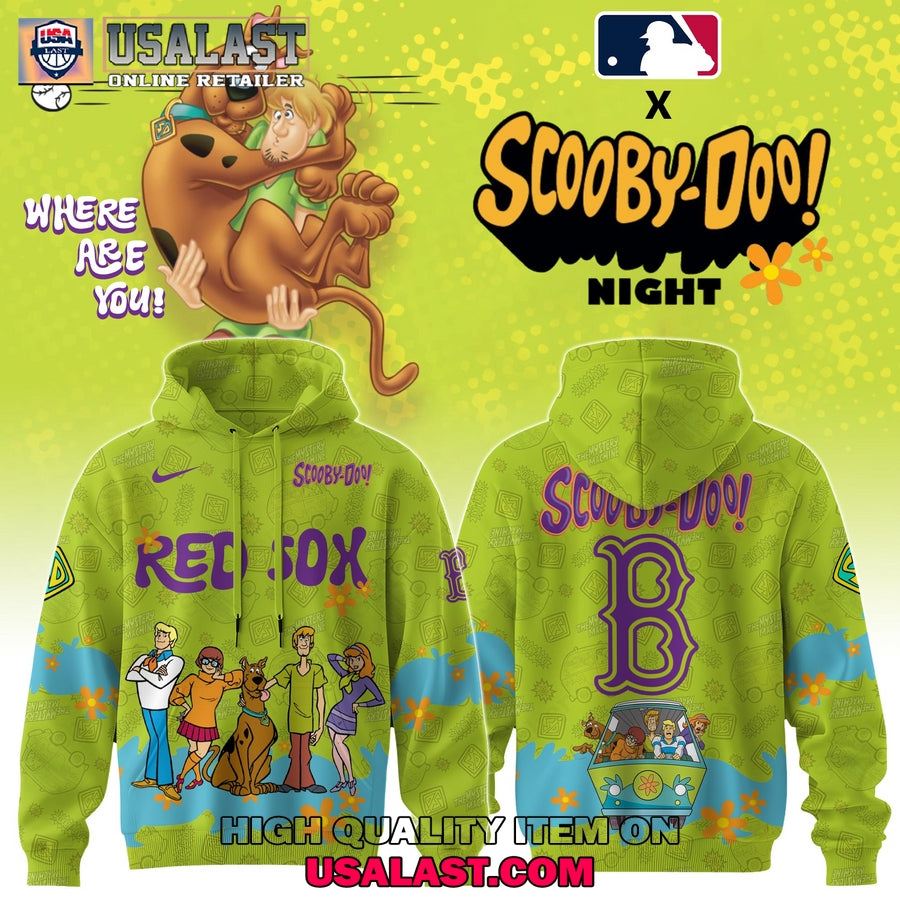 Boston Red Sox Scooby Doo Night 3D Hoodie Set