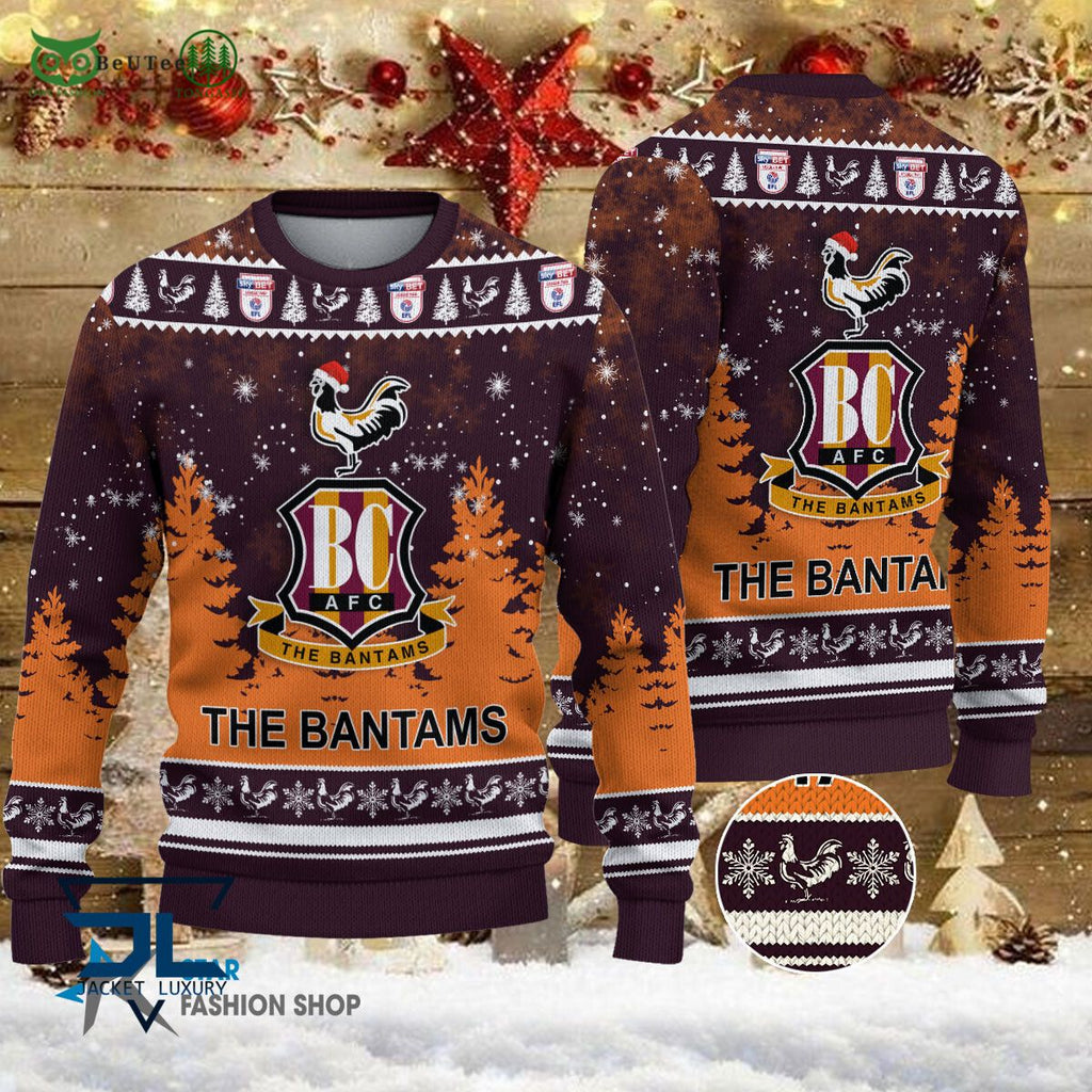 Bradford City EFL English Football League Champions Ugly Sweater