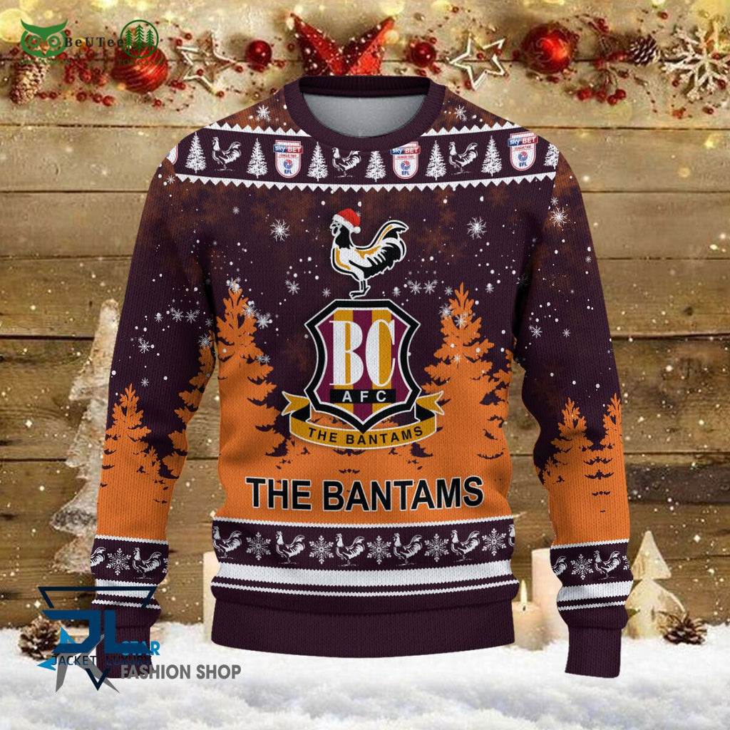 Bradford City EFL English Football League Champions Ugly Sweater