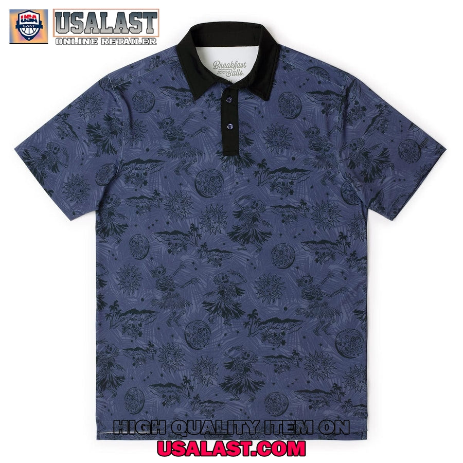 Breakfast Balls Bone Dancing Men Polo Shirt