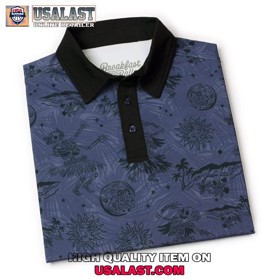 Breakfast Balls Bone Dancing Men Polo Shirt