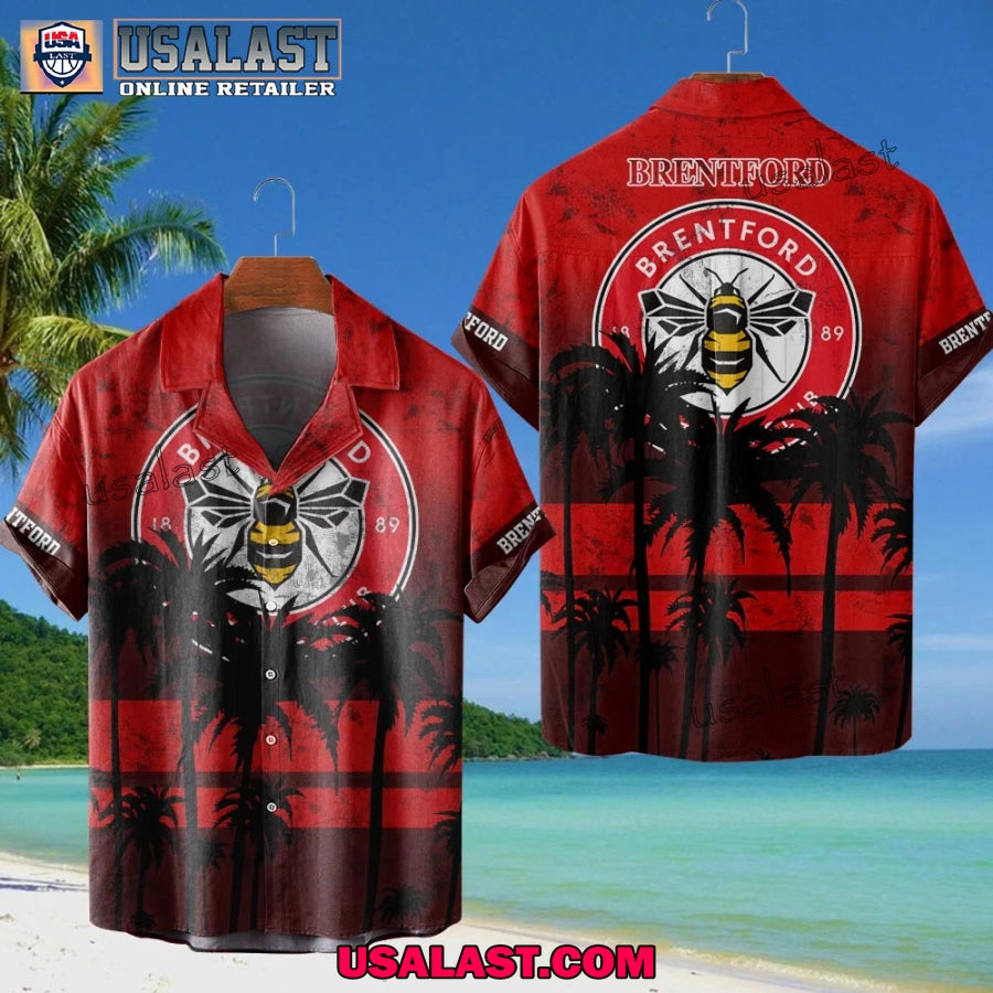 Brentford Coconut Tree Style Hawaiian Shirt
