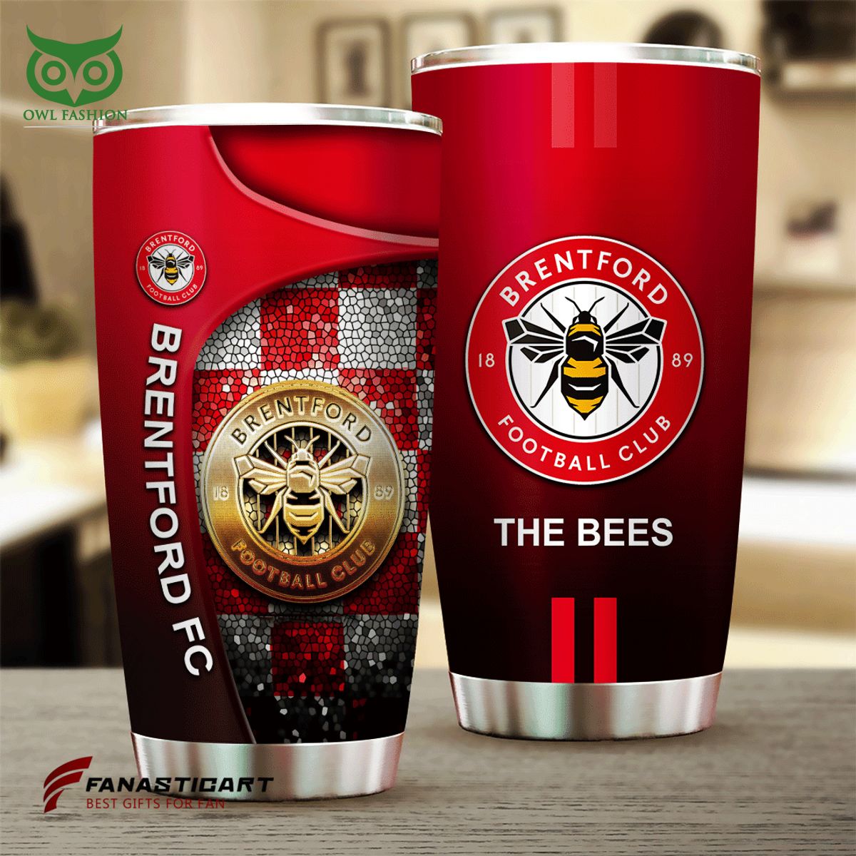 Brentford Premier League Football Team Tumbler Cup