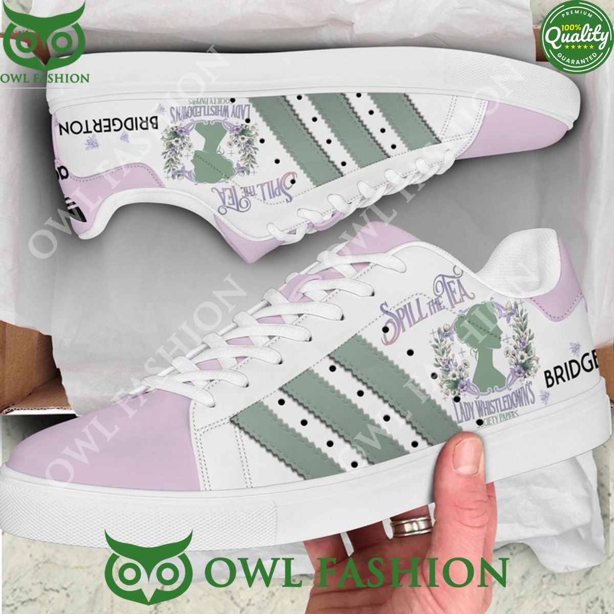 Bridgerton Spill the tea Lady whistledown stan smith shoes