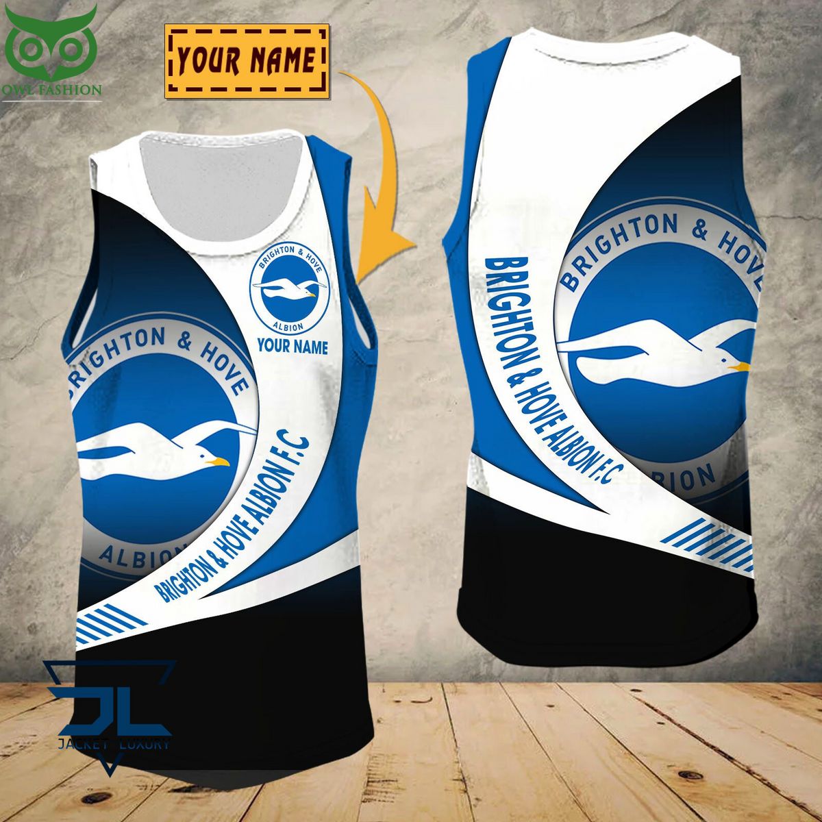 Brighton & Hove Albion F.C Premier League 2023 Customized 3D Polo Tshirt