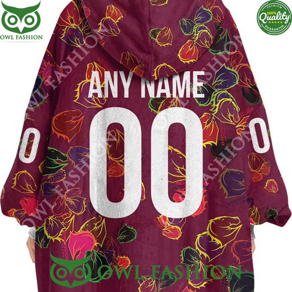 Brisbane Broncos Special Logo Design Limited Edition Fleece Blanket hoodie